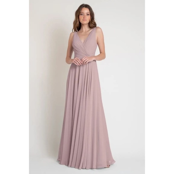 Jenny Yoo Dresses & Skirts - Jenny Yoo Bridesmaid Dress Josie V Neck Sleeveless Gown Dress Fig 2